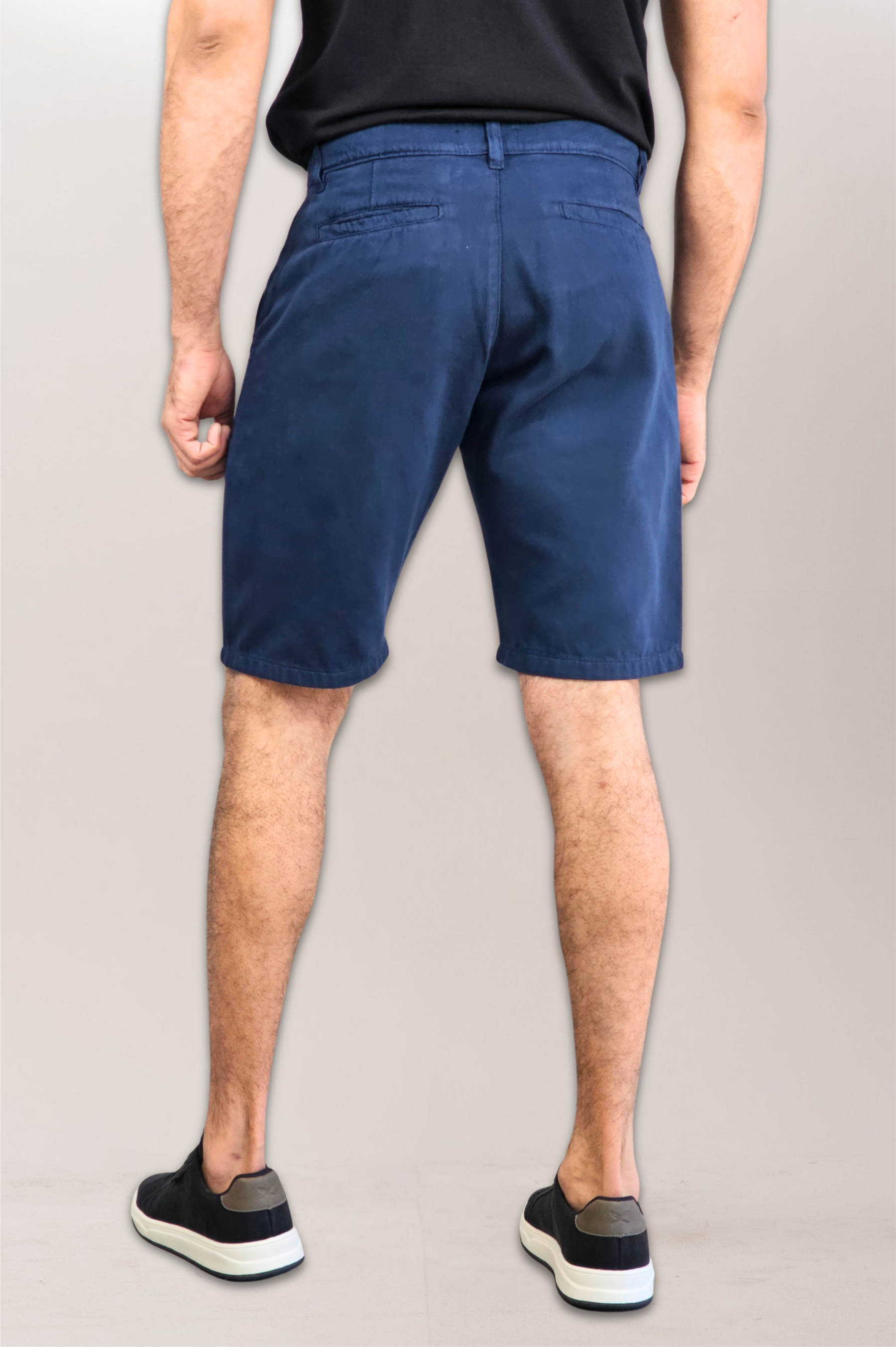 Slim Pure Cotton Twill Chino Bermuda Shorts