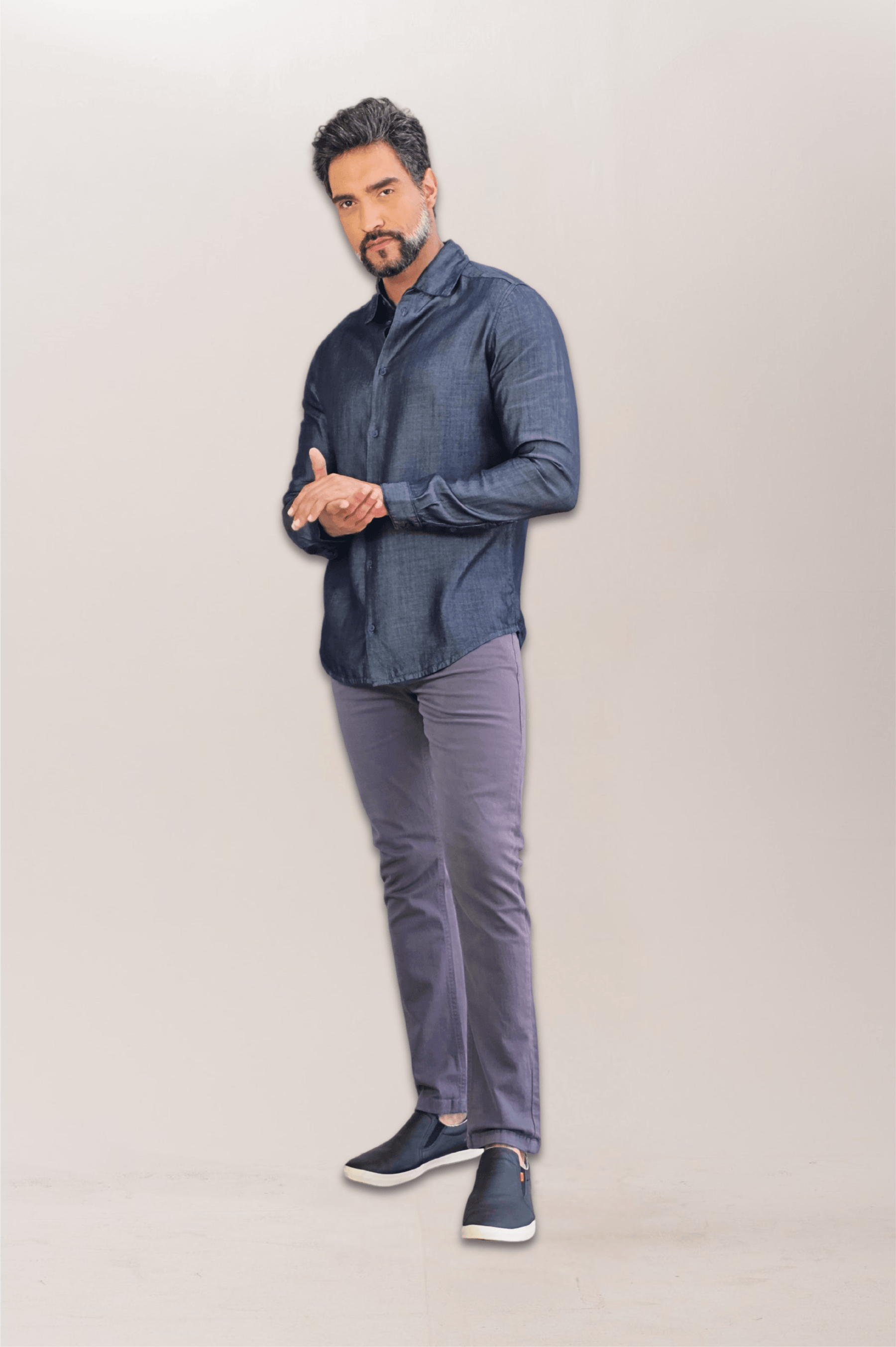 Premium Slim ML Dark Jeans Dress Shirt