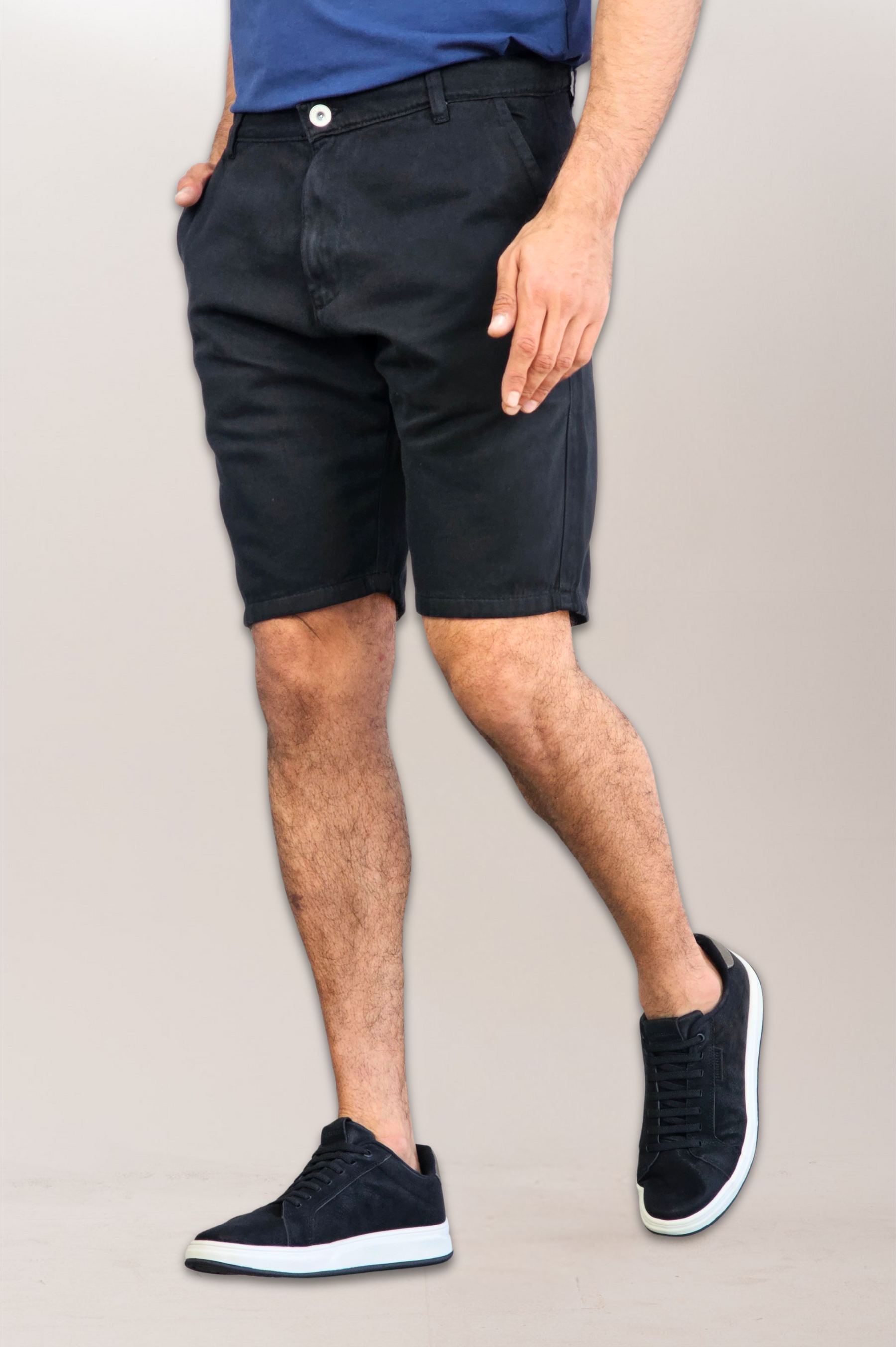 Slim Pure Cotton Twill Chino Bermuda Shorts
