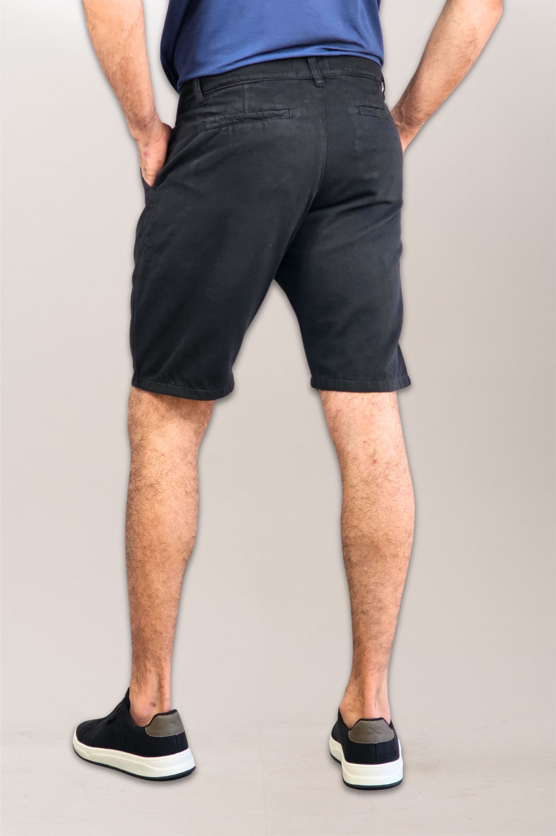 Slim Pure Cotton Twill Chino Bermuda Shorts