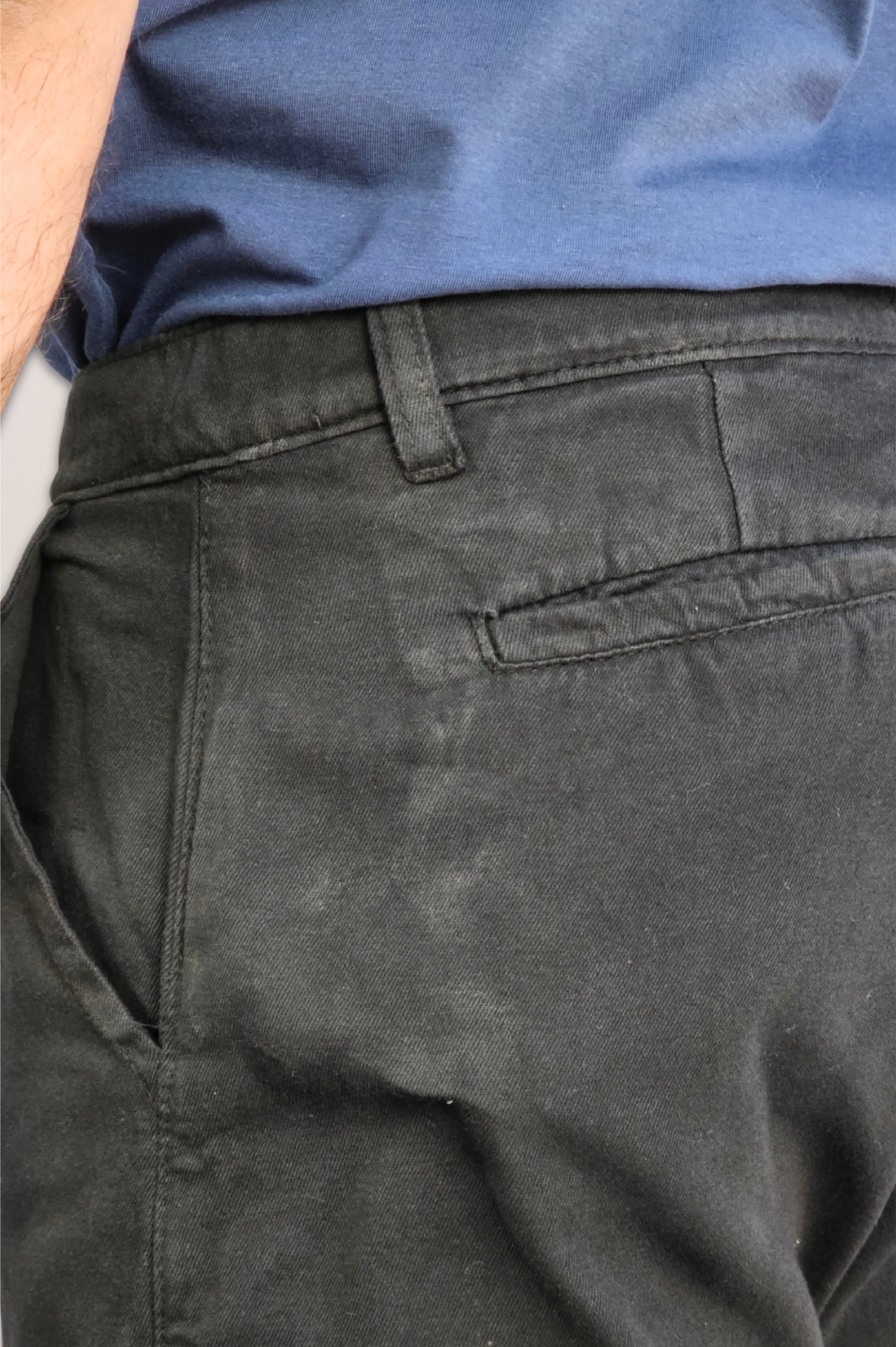 Slim Pure Cotton Twill Chino Bermuda Shorts