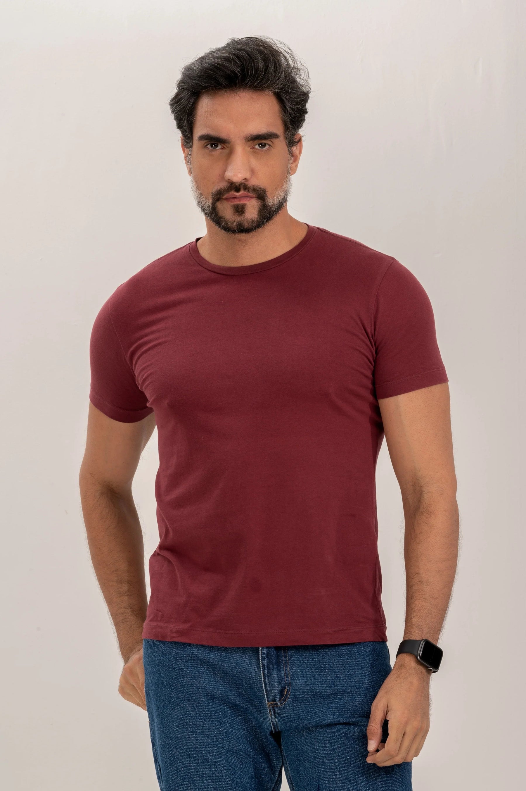 Premium Egyptian Cotton Plain Slim T-Shirt