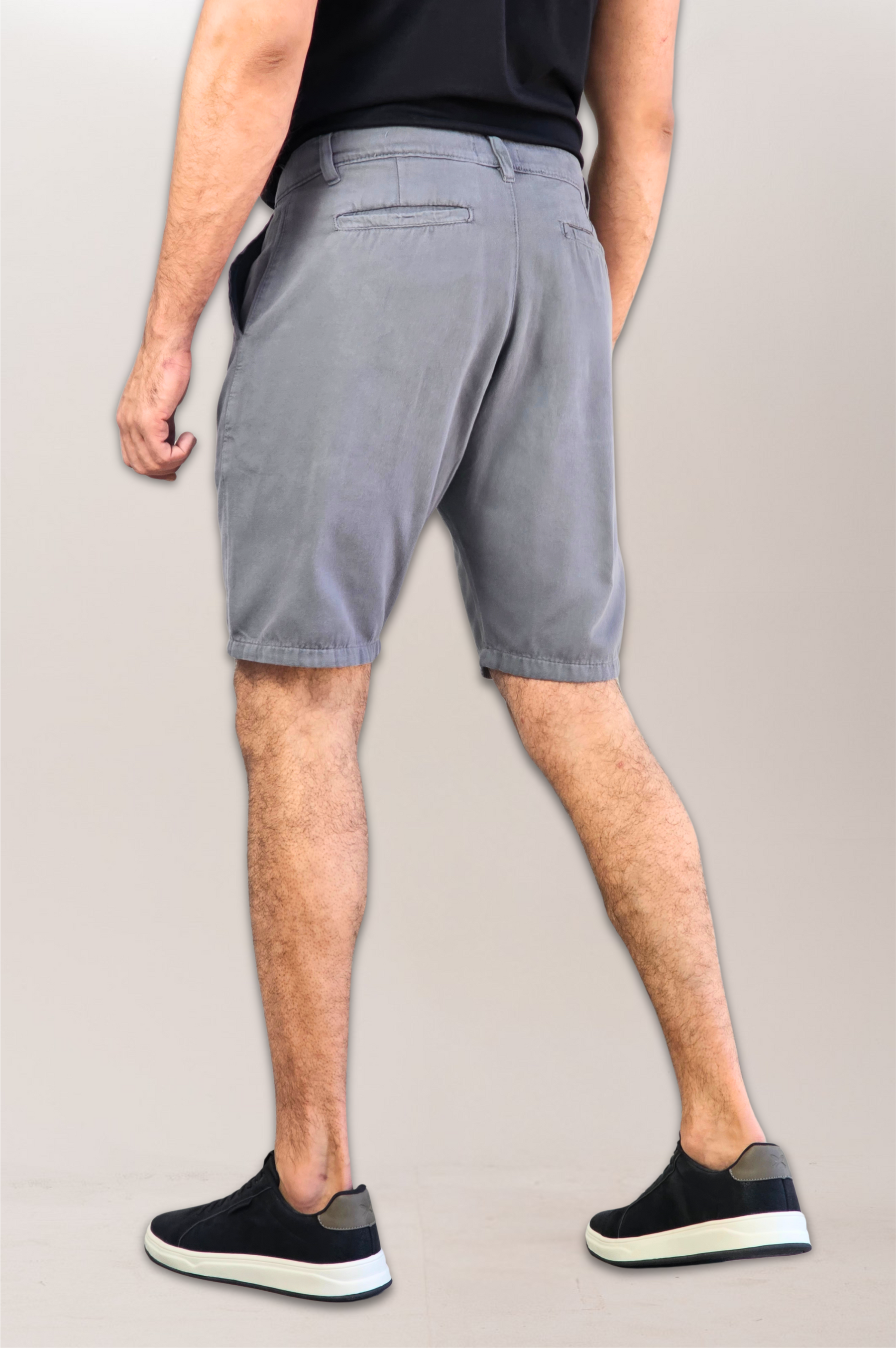 Slim Pure Cotton Twill Chino Bermuda Shorts