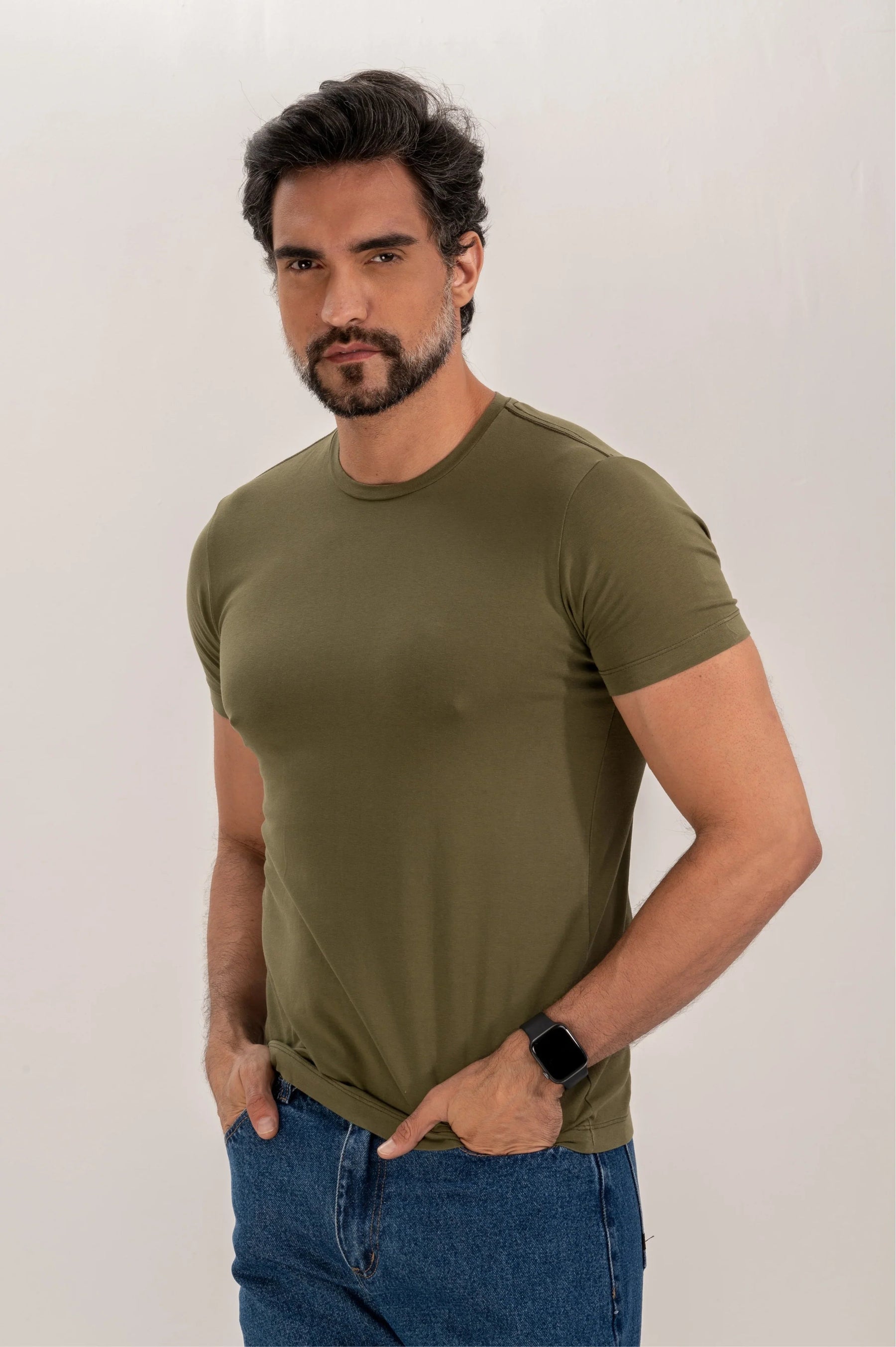 Premium Egyptian Cotton Plain Slim T-Shirt