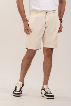 Premium Linen Chino Bermuda Shorts Slim Tailoring