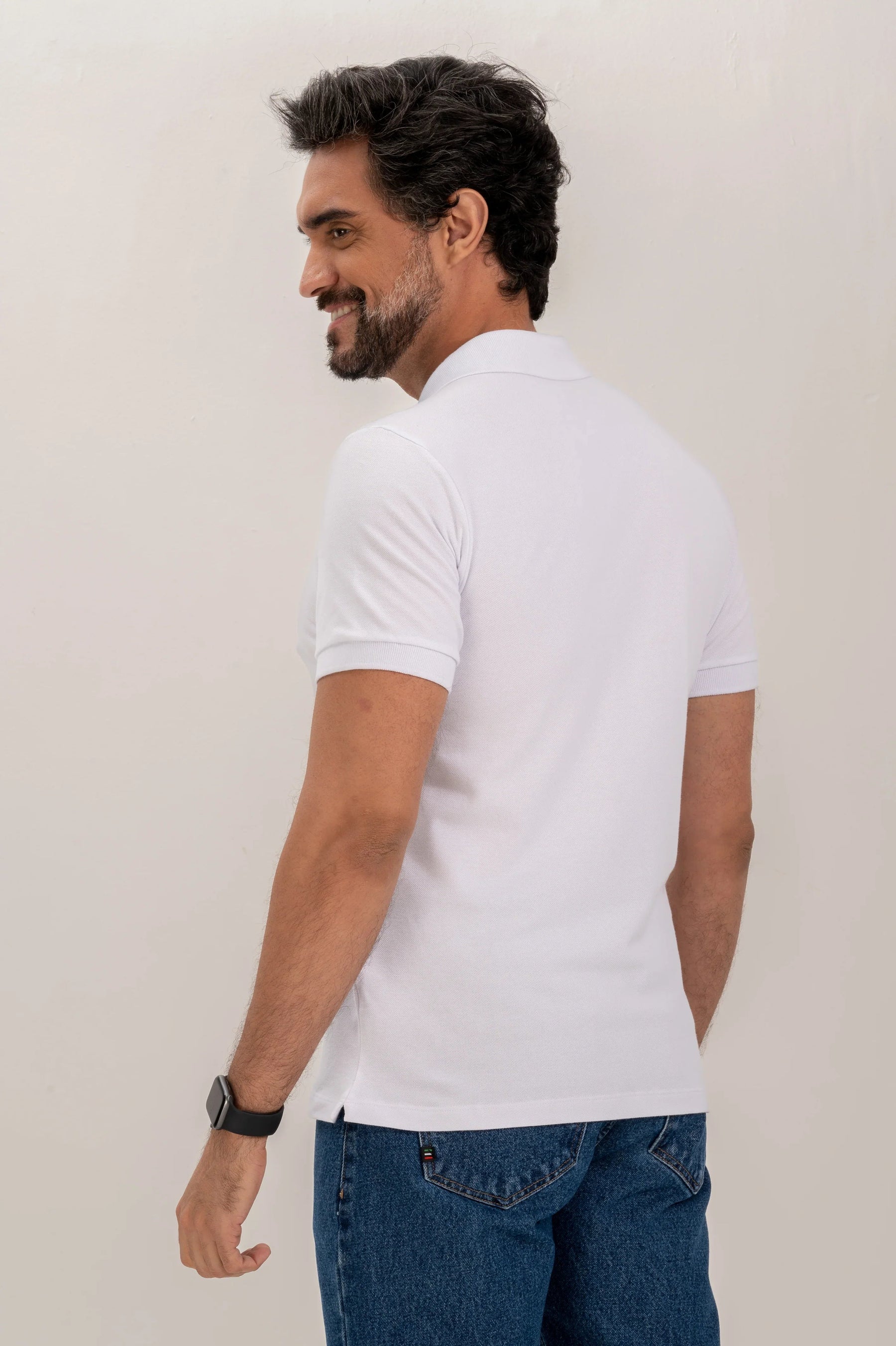 Premium Piquet and Lycra Slim Polo