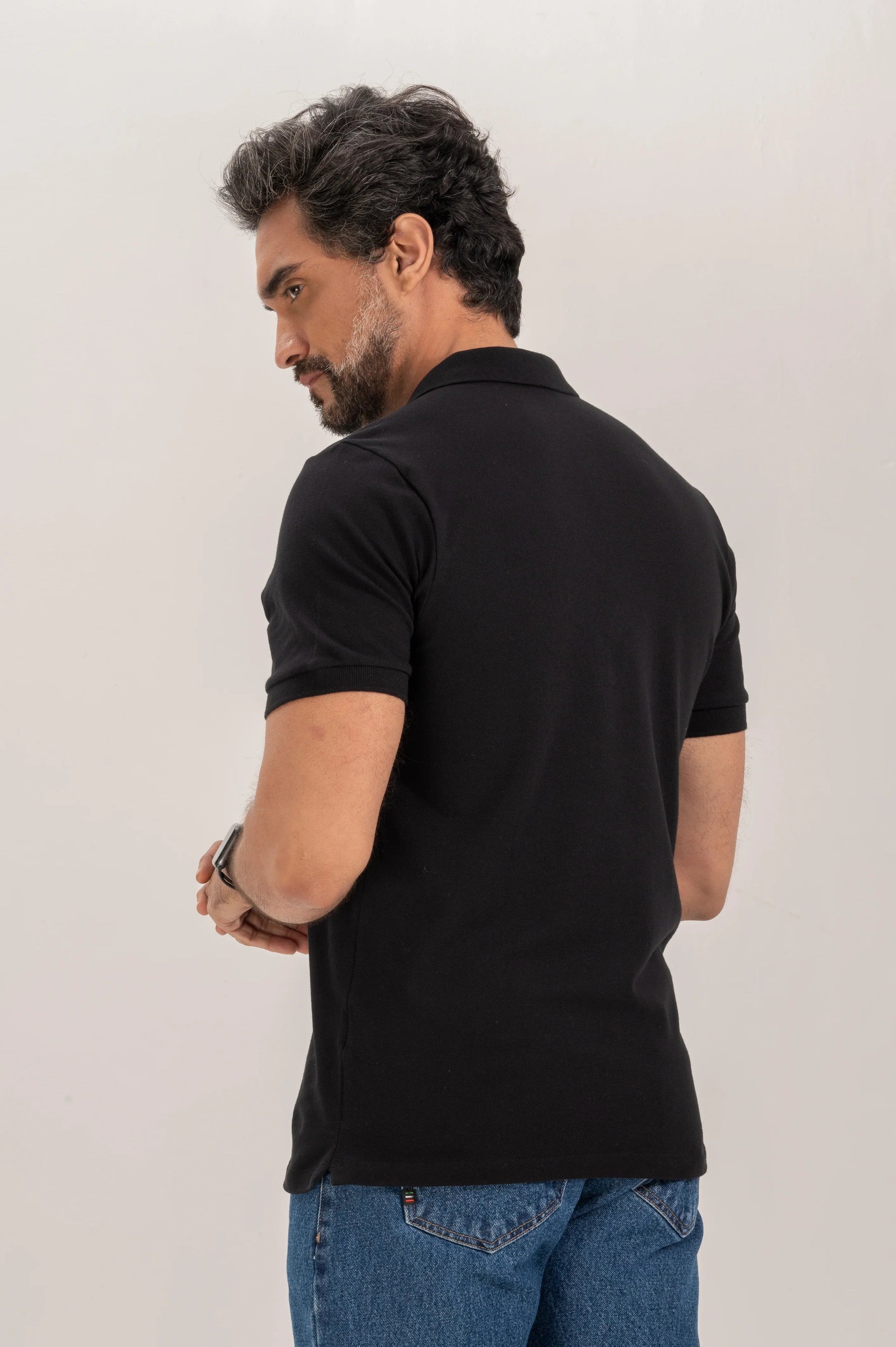 Premium Piquet and Lycra Slim Polo