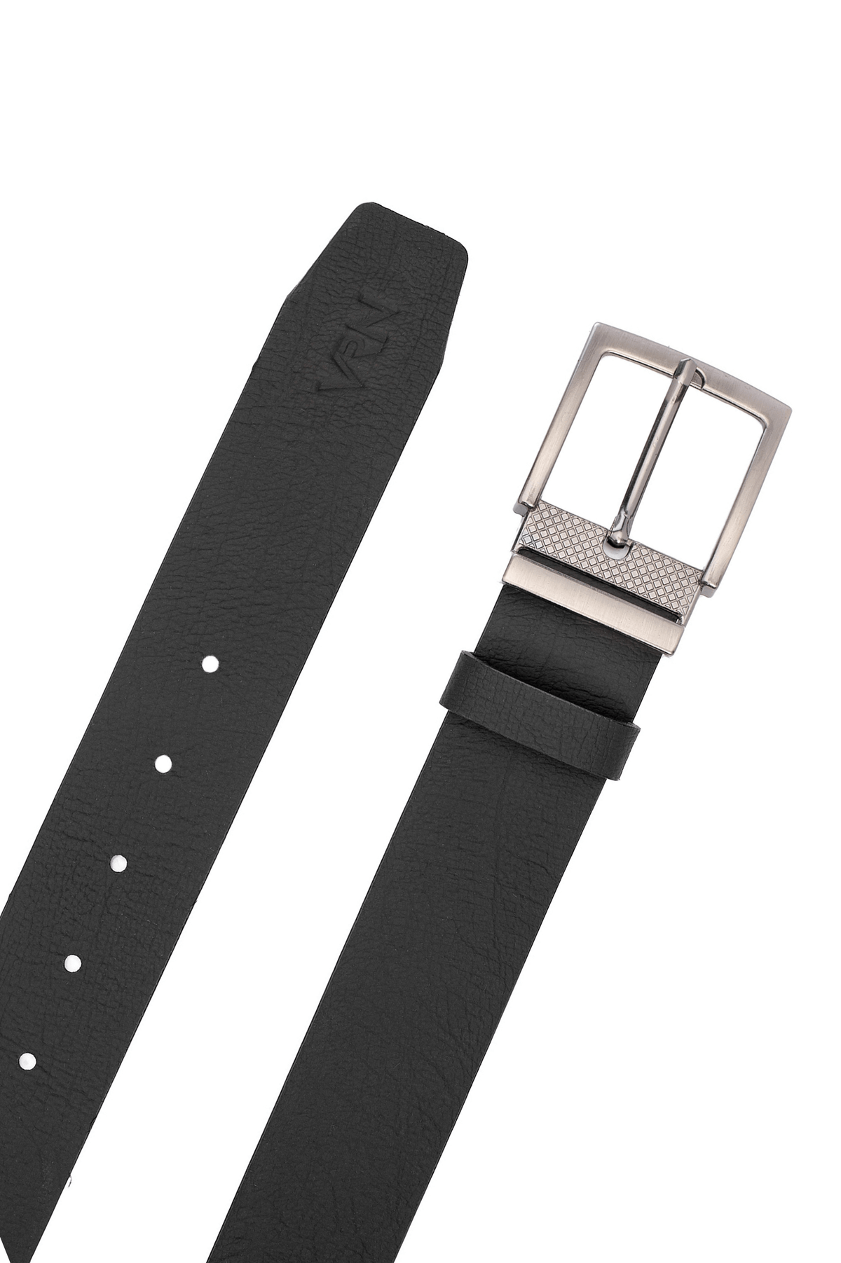 Premium Double-Sided Leather Belt, Black/Coffee Verona