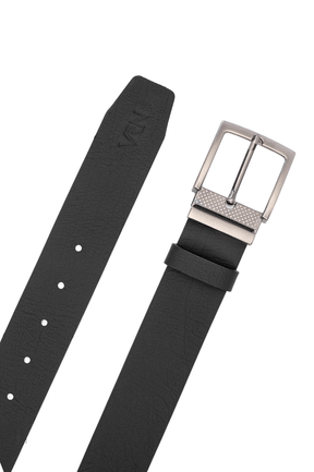Premium Double-Sided Leather Belt, Black/Coffee Verona