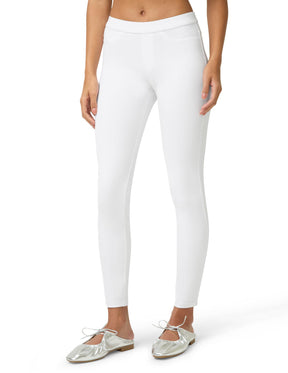Calça Branca Legging Feminina Cropped C/ Bolso No Nonsense