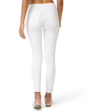 Calça Branca Legging Feminina Cropped C/ Bolso No Nonsense