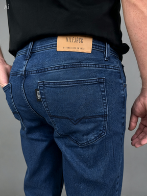 Calça Jeans Masculina Reta Confort Importada Vilejack