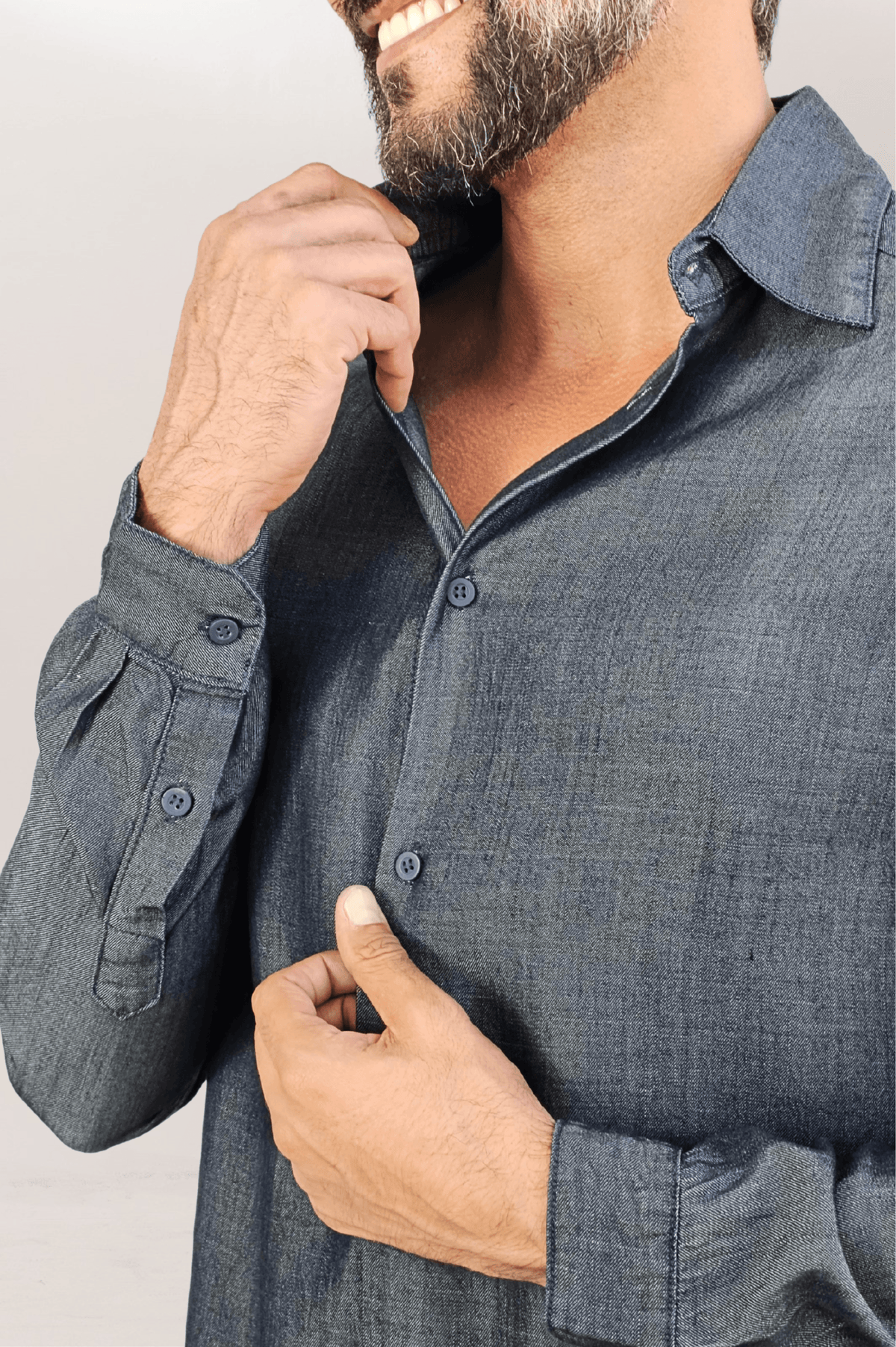 Premium Slim ML Dark Jeans Dress Shirt