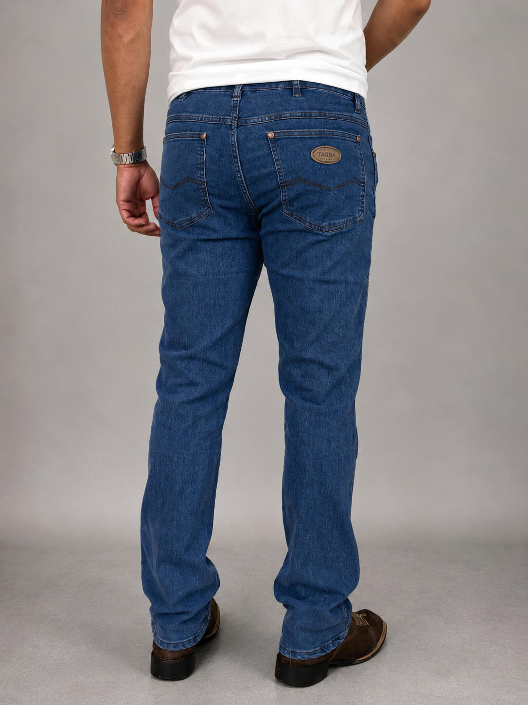 Calça Jeans Masculina Cowboy Cut com Lycra Tassa