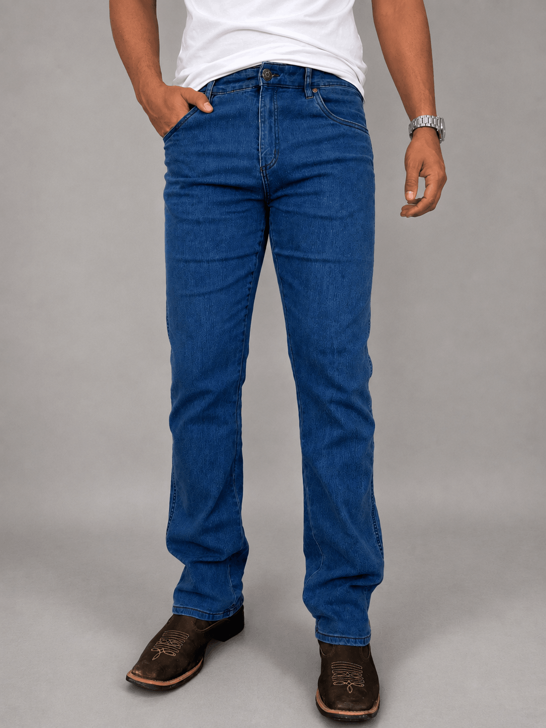 Calça Jeans Masculina Cowboy Cut com Lycra Tassa