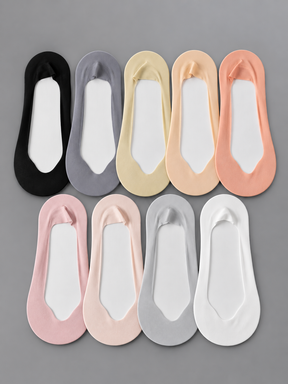 Kit 10 Pares de Meia Fina Sapatilha Invisível C/ Lycra Scanner