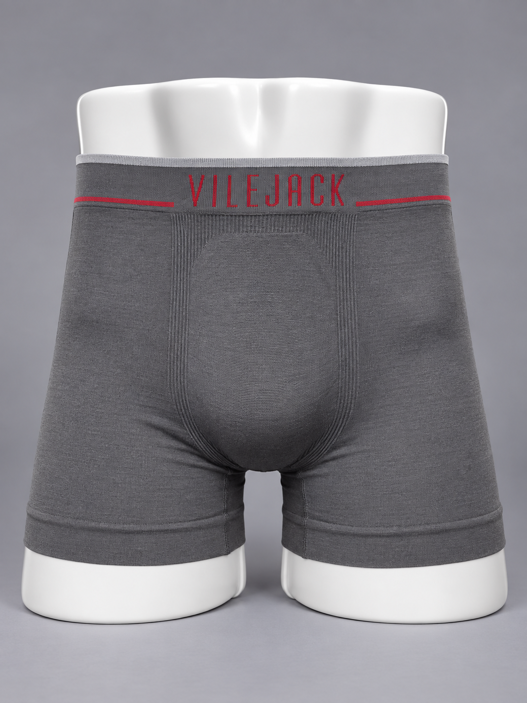 Kit Com 10 Cueca Boxer Masculina S/ Costura Poliamida Elastano Vilejack
