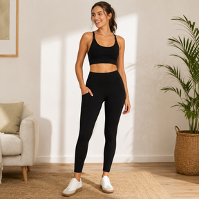 Calça Legging Lycra Feminina c/ Bolso Tech Pocket Lateral No Nonsense