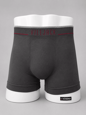 Kit Com 10 Cueca Boxer Masculina S/ Costura Poliamida Elastano Vilejack