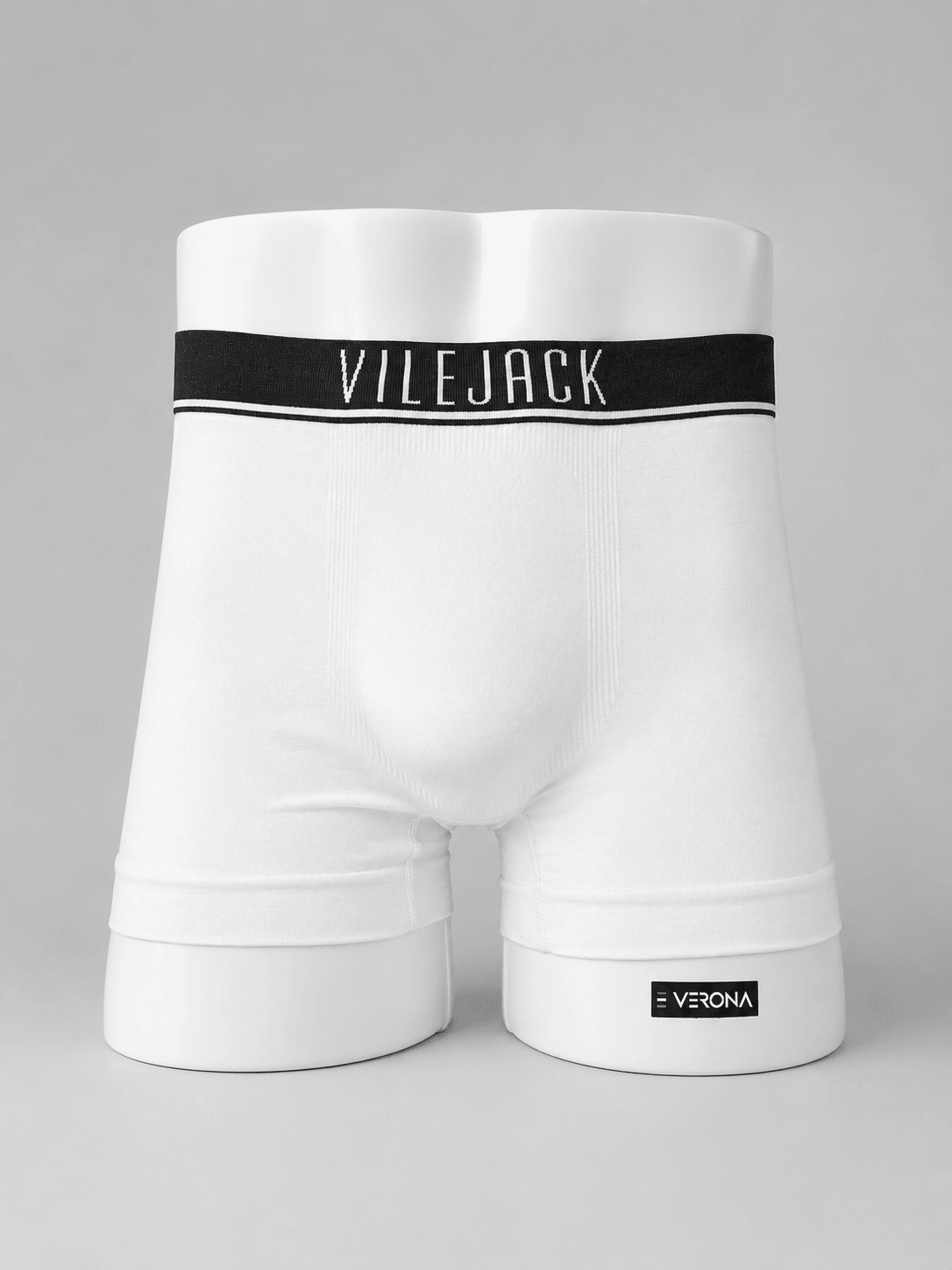 Kit Com 10 Cueca Boxer Masculina S/ Costura Poliamida Elastano Vilejack