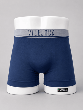 Kit Com 10 Cueca Boxer Masculina S/ Costura Poliamida Elastano Vilejack