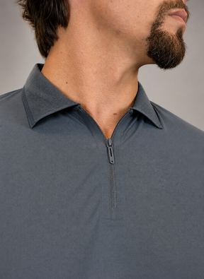 Camisa Polo Masculina Tecido Tech c/Zíper Verona