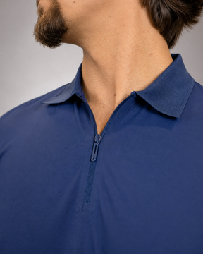 Camisa Polo Masculina Tecido Tech c/Zíper Verona