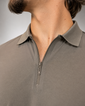 Camisa Polo Masculina Tecido Tech c/Zíper Verona