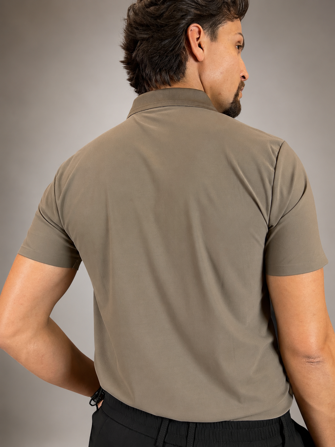 Camisa Polo Masculina Tecido Tech c/Zíper Verona