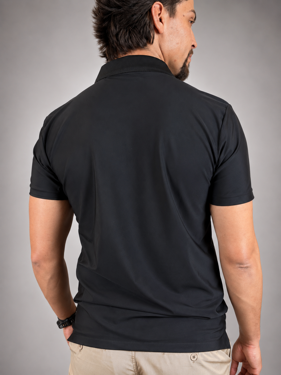 Camisa Polo Masculina Tecido Tech c/Zíper Verona