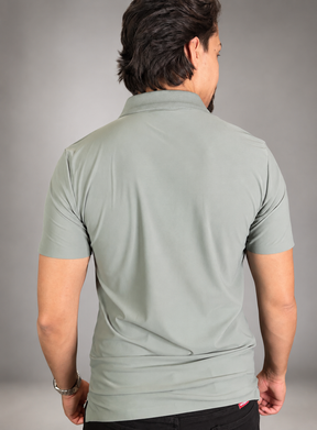Camisa Polo Masculina Tecido Tech c/Zíper Verona