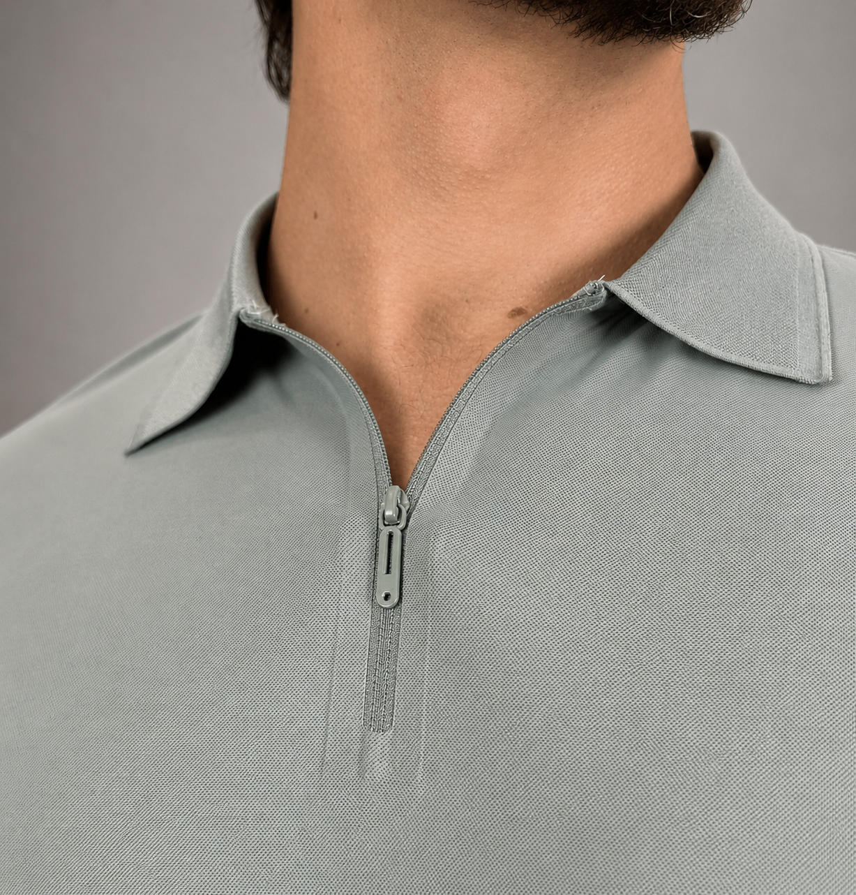 Camisa Polo Masculina Tecido Tech c/Zíper Verona