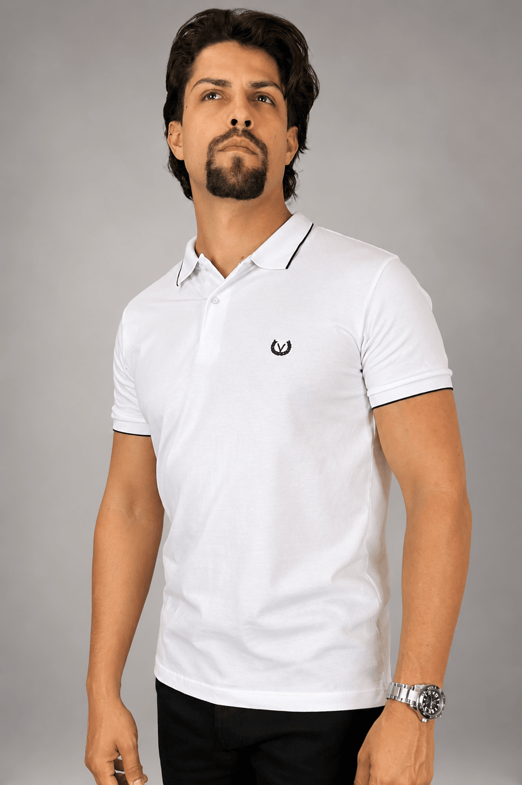 Camisa Polo Vilejack Masculina Slim Algodão Premium