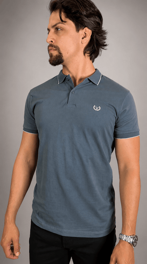 Camisa Polo Vilejack Masculina Slim Algodão Premium