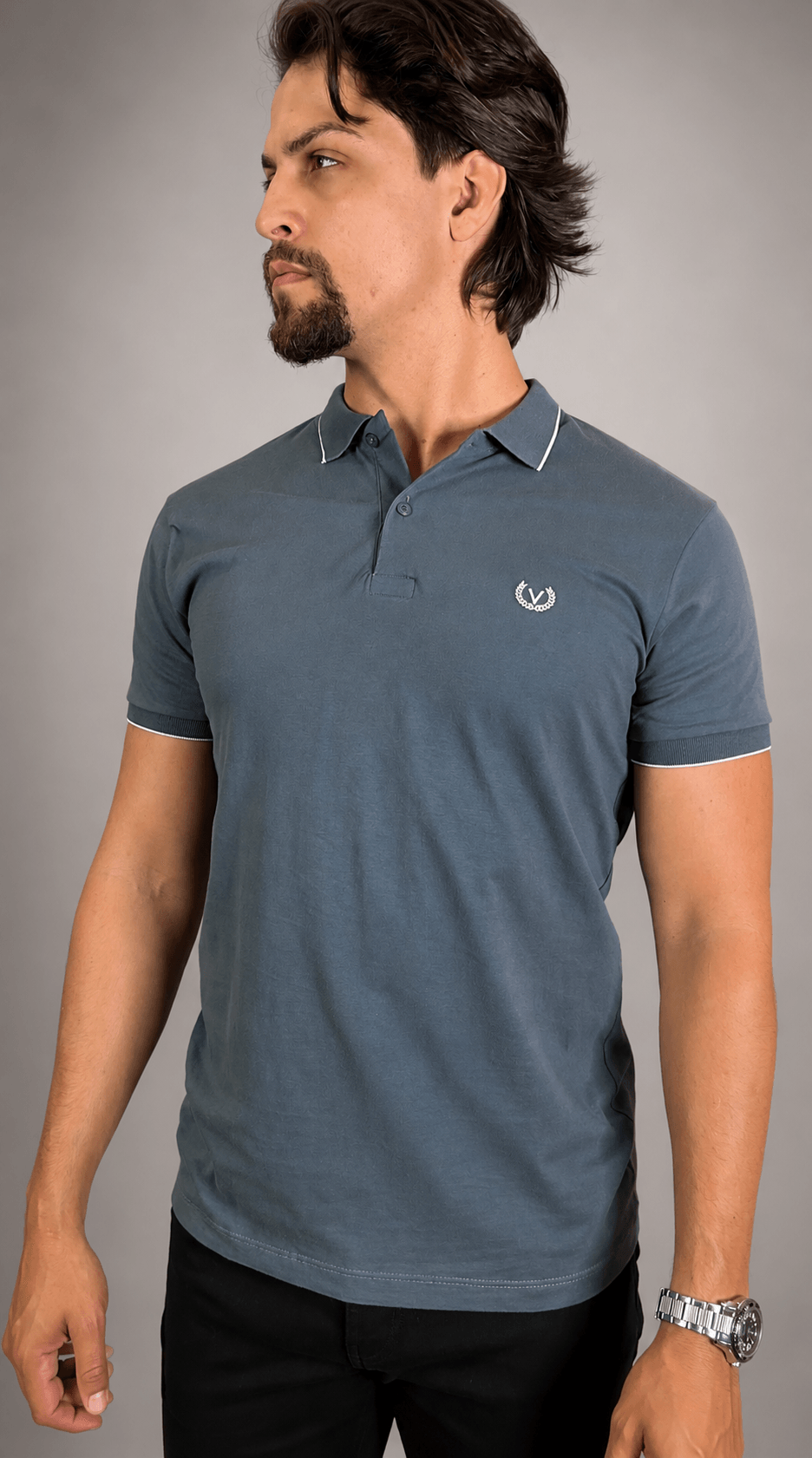 Camisa Polo Vilejack Masculina Slim Algodão Premium