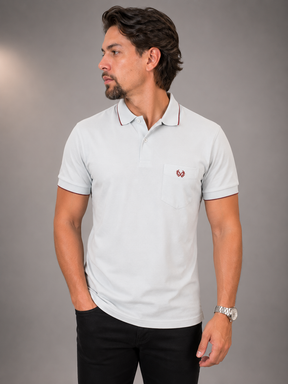 Camisa Gola Polo Masculina Algodão c/ Bolso Vilejack