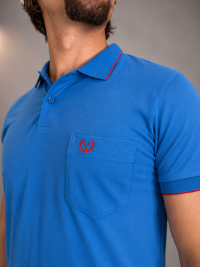 Camisa Gola Polo Masculina Algodão c/ Bolso Vilejack