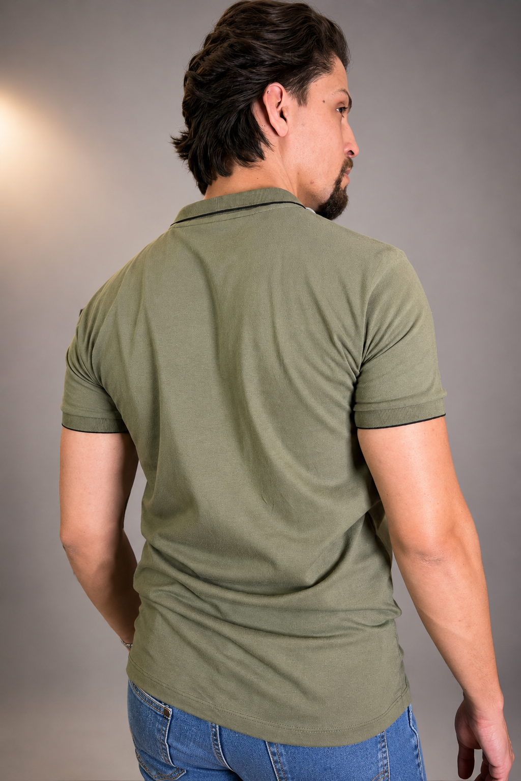 Camisa Gola Polo Masculina Algodão c/ Bolso Vilejack