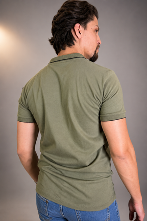Camisa Gola Polo Masculina Algodão c/ Bolso Vilejack