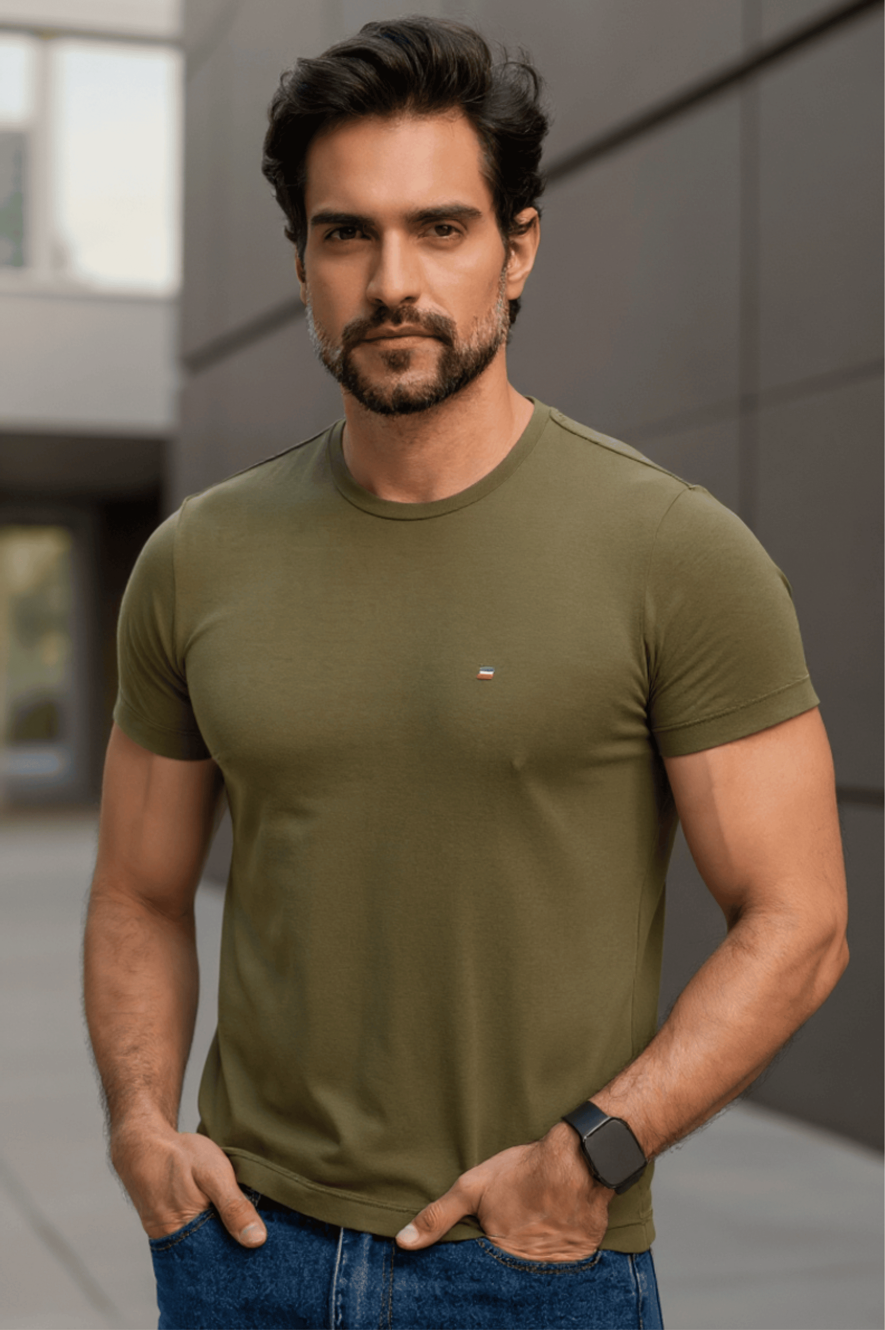Premium Egyptian Cotton Slim Logo T-Shirt 