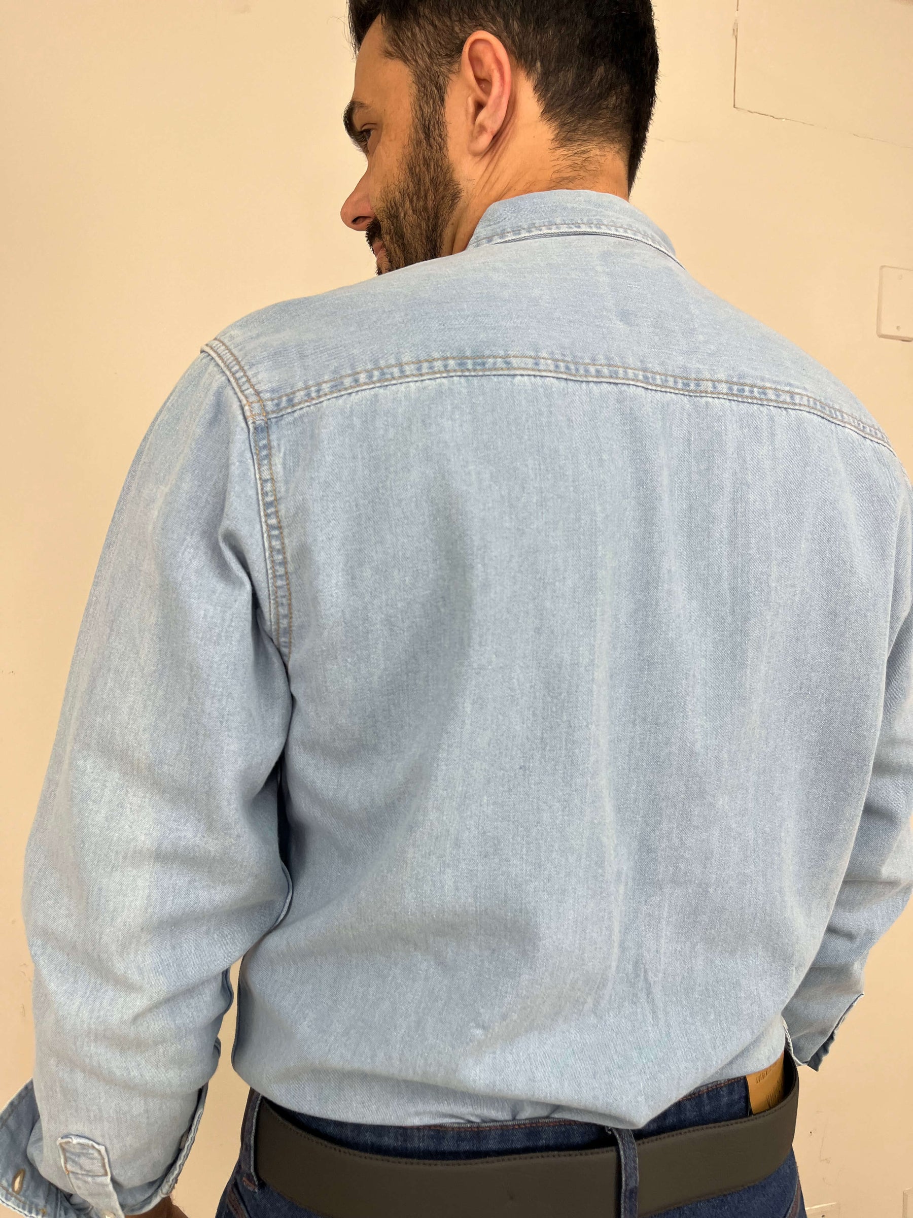 Camisa Jeans Masculina Regular Premium Vilejack Importada