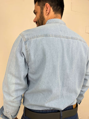 Camisa Jeans Masculina Regular Premium Vilejack Importada