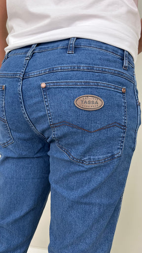 Calça Jeans Masculina Cowboy Cut com Lycra Tassa