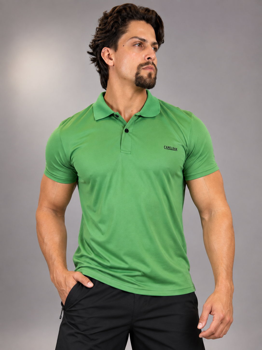 Camisa Polo Masculina Dry Fit Slim Camelback