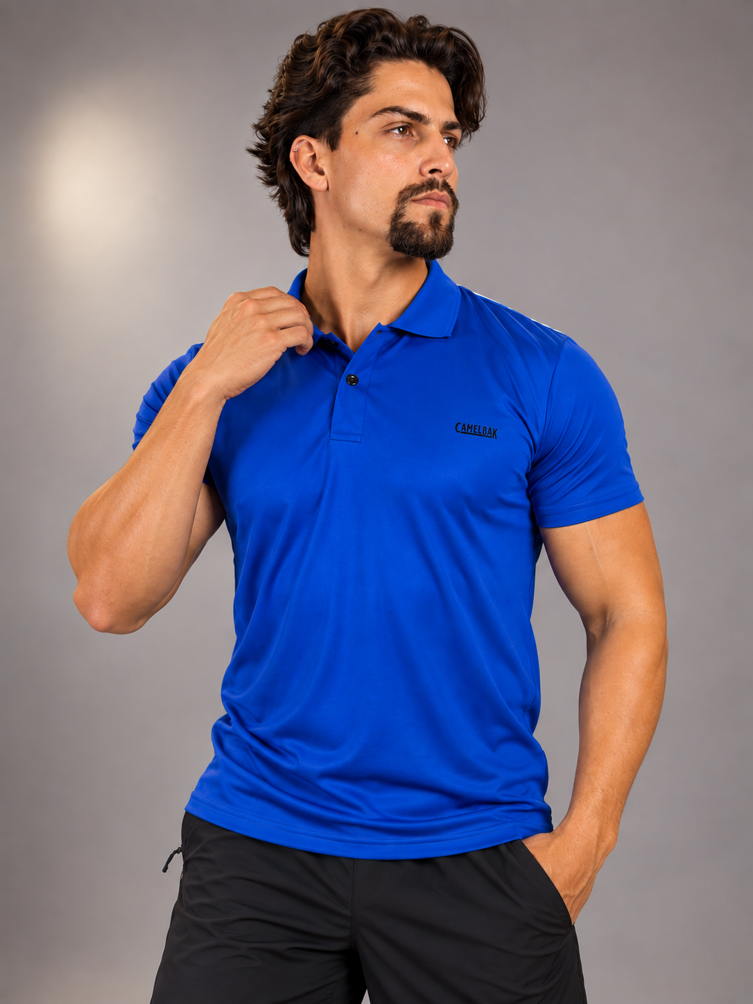 Camisa Polo Masculina Dry Fit Slim Camelback