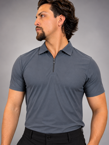Camisa Polo Masculina Tecido Tech c/Zíper Verona