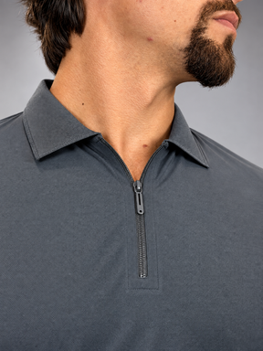 Camisa Polo Masculina Tecido Tech c/Zíper Verona