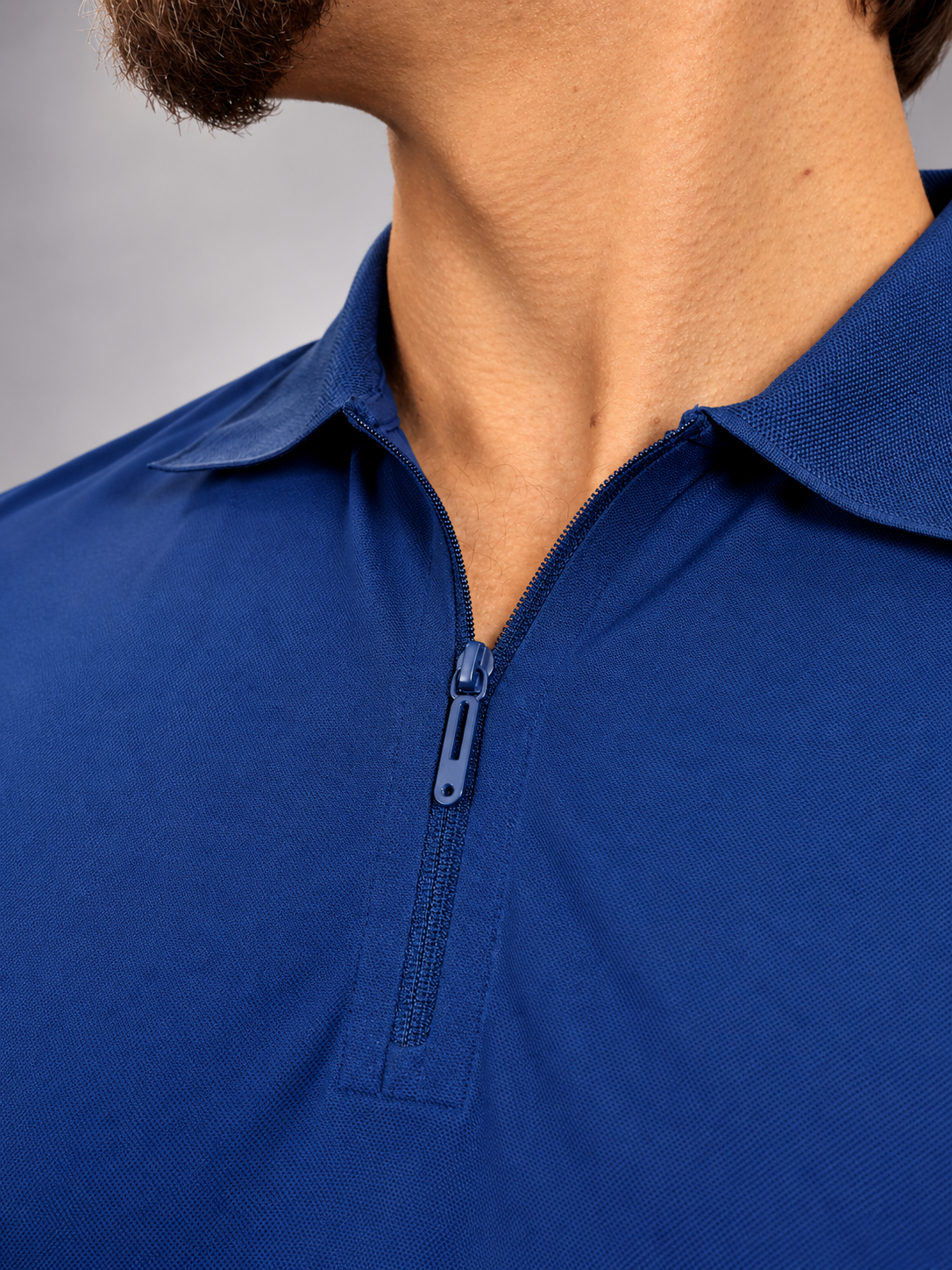 Camisa Polo Masculina Tecido Tech c/Zíper Verona