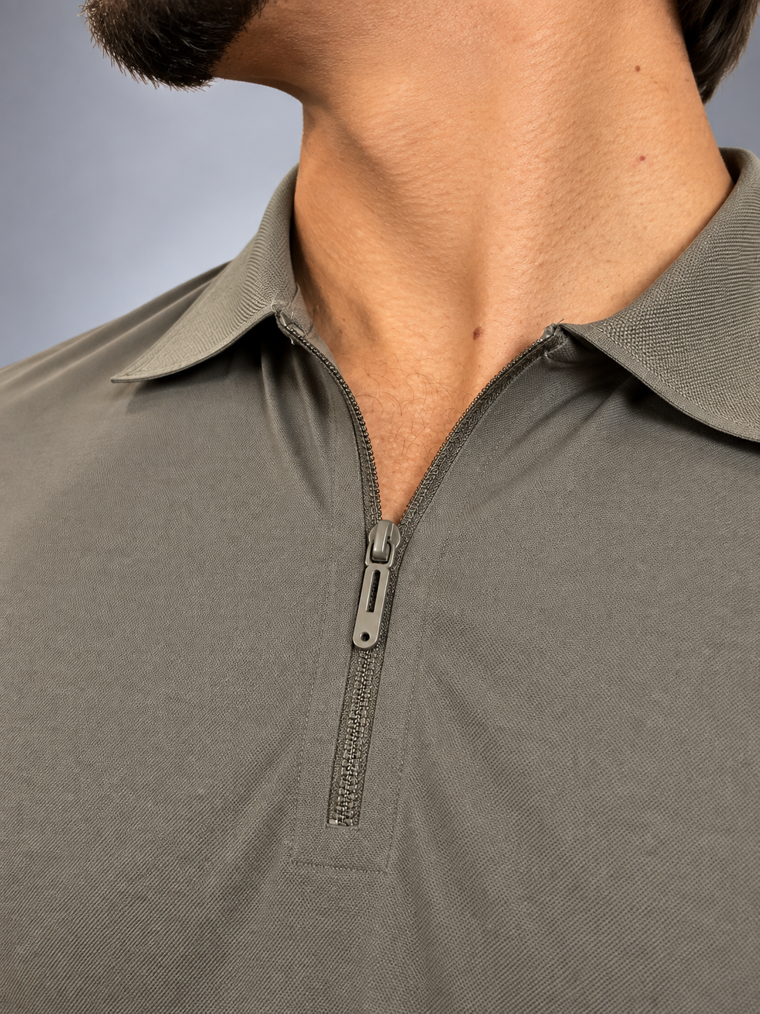 Camisa Polo Masculina Tecido Tech c/Zíper Verona