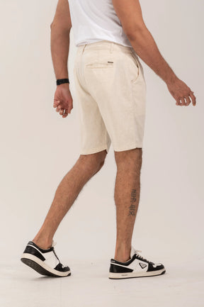 Premium Linen Chino Bermuda Shorts Slim Tailoring